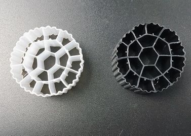 Vật liệu lọc bóng sinh học nhựa K1 & K3 Hdpe 25 * 12mm Ras màu trắng