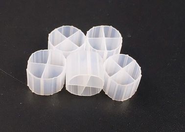 HDPE vật liệu K1 Filter Media với kích thước 12mm x 9mm và màu trắng cho RAS
