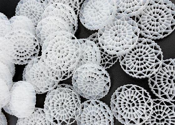 100% nguyên chất HDPE FDA Safty White Nature Color MBBR Filter Media