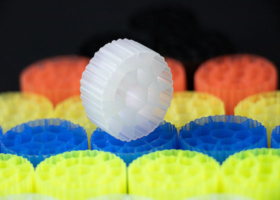 Màu sắc hoặc tùy chỉnh nhựa chuyển động phương tiện lọc cho bể cá nguyên thủy HDPE vật liệu
