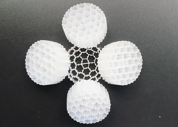 Activecell Biotube MBBR Plastic Filter Media Màu trắng 800m2/m3