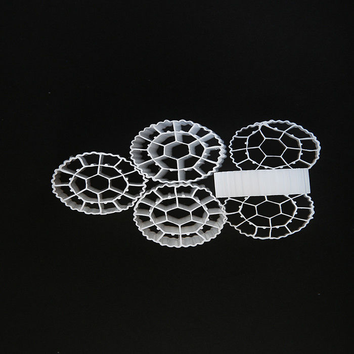 25mm X 10mm Kích thước Plast Filter Media Virgin HDPE Vật liệu MBBR Bio Balls