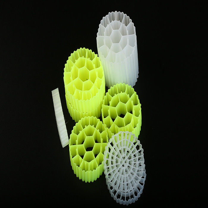 Colorul Plastic Biocell Filter Media chế biến thực phẩm siêu khử cacbon