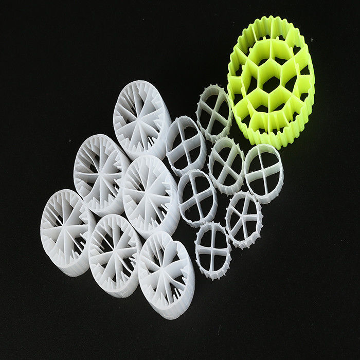 Nhựa Aquaponics MBBR Filter Media 25 * 12mm Kích thước xử lý nước Bio Cel cho ao