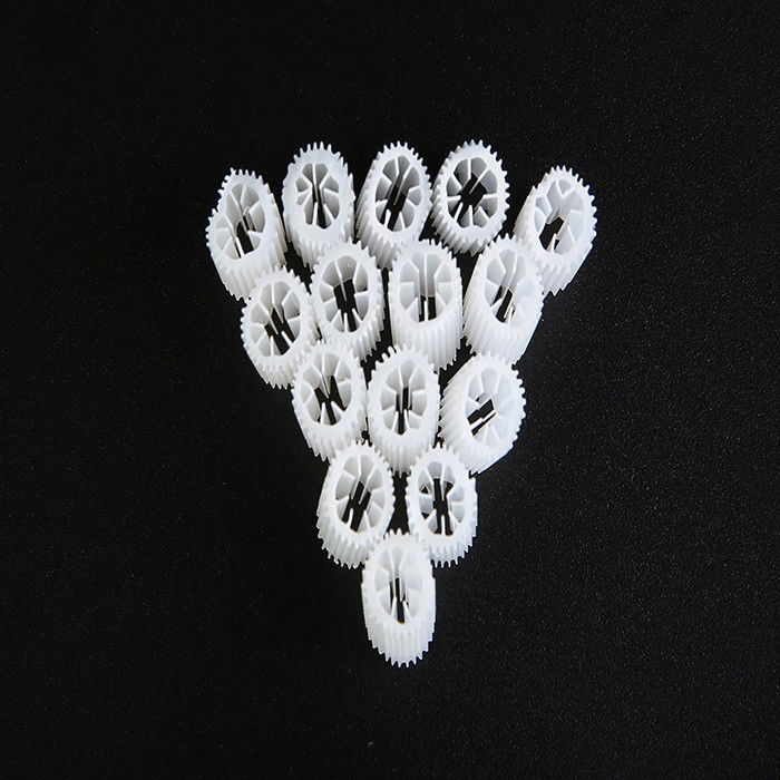 MBBR HIPS vật liệu chất liệu nhựa lọc phương tiện với kích thước 5mm X 10mm Và màu trắng