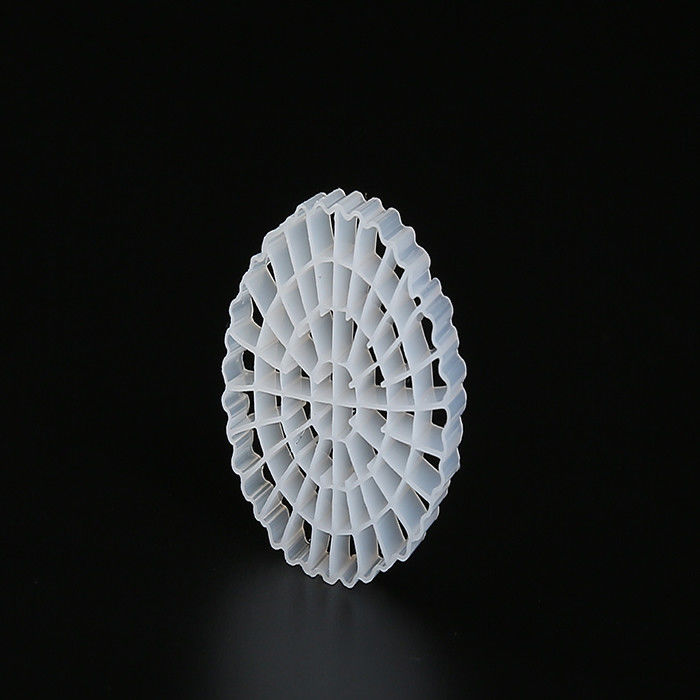 25 * 4mm PE64 K5 MBBR Bio Media K5 Màu trắng và nguyên chất HDPE cho hệ thống RAS