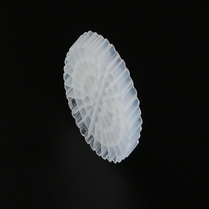25 * 4mm PE64 K5 MBBR Bio Media K5 Màu trắng và nguyên chất HDPE cho hệ thống RAS