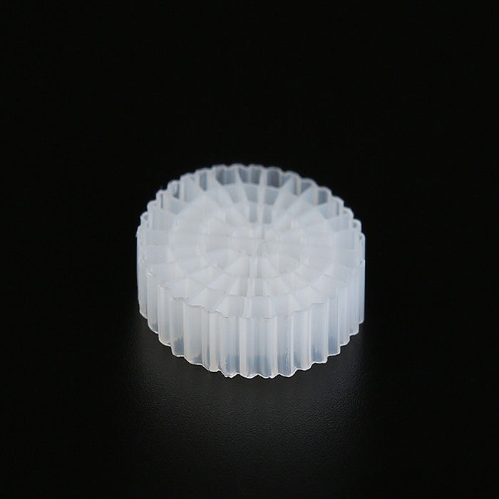 Màu trắng MBBR Bio Media Virgin HDPE vật liệu K5 cho xử lý nước thải