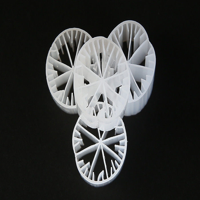 HDPE Filter Media Floating Filter Media MBBR Màu trắng 15mm X 15mm