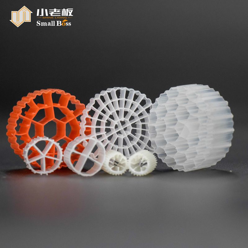 Các phương tiện lọc sinh học PE38 HDPE nhựa Mbbr để xử lý nước