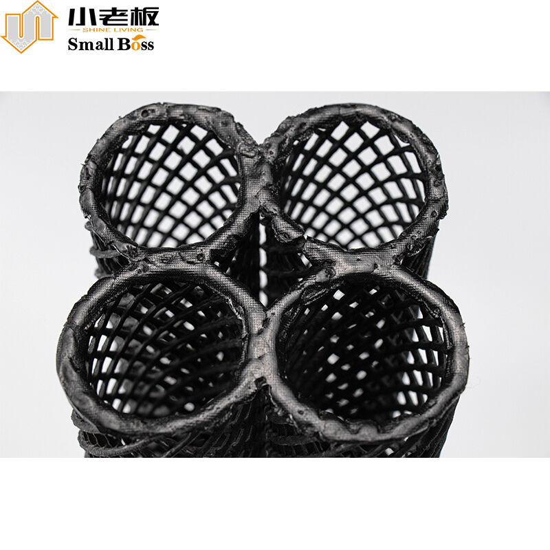 Phương tiện lọc có cấu trúc Eco Aquarium Cấu trúc vườn Koi Pond MBBR khối sinh học nổi D50mm