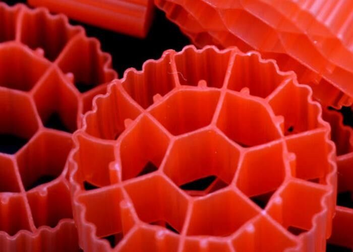 MBBR Bio Filter Medias với màu trắng và nguyên chất HDPE cho nước thải