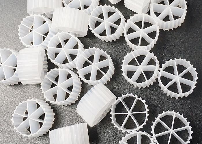 Chăn nuôi cá Mạch Mbbr lọc Biocell xử lý nước 16 * 10mm Khu vực lớn