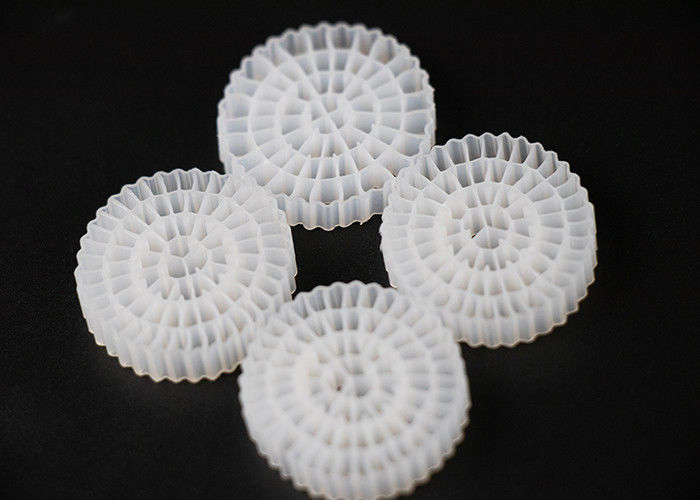 Phương tiện lọc MBBR bằng nhựa HDPE RAS Virgin với bề mặt tốt