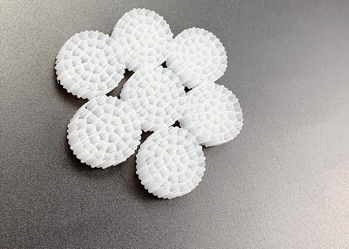 Thiết bị thông khí môi trường sinh học nhựa IFAS MBBR K1 Filter Media Màu trắng