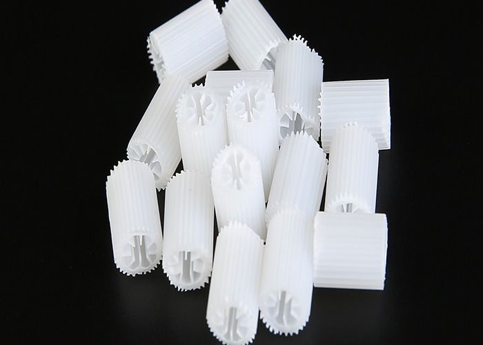MBBR Bio Media Kích thước nặng 5 * 10mm Virgin HIPS vật liệu nhựa MBBR Filter Media