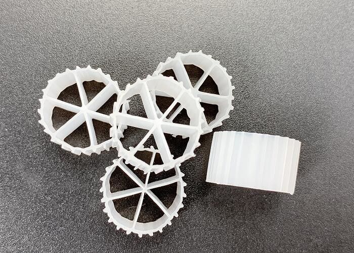 Đường di chuyển Biofilm lò phản ứng thổi khí bể nổi Kaldnes Filter Media Virgin HDPE