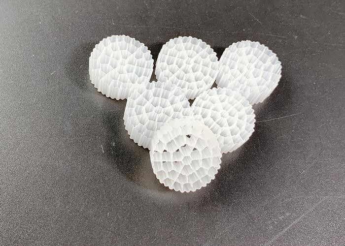 Biotubes Biopipe Bio Balls Biocell Filter Media Màu trắng Vật liệu HDPE