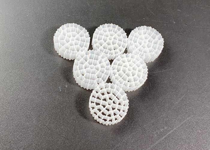 Biotubes Biopipe Bio Balls Biocell Filter Media Màu trắng Vật liệu HDPE