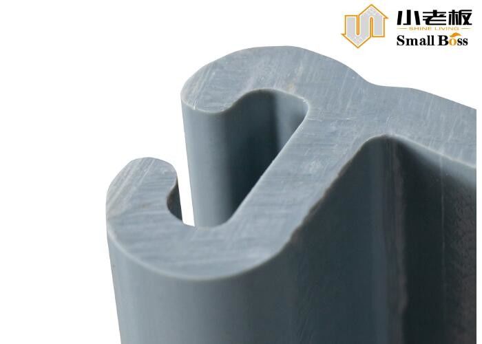 Vinyl màu xám PVC tấm đống tùy chỉnh loại Z Extrusion