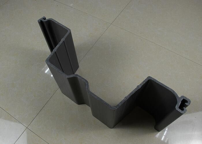 Vinyl PVC Extrusion Bảng nhựa đống hình U Màu xám