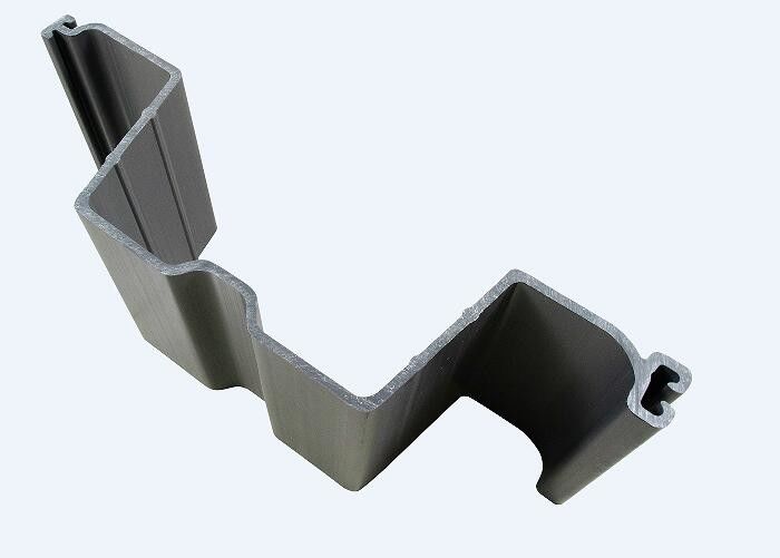 Vinyl màu xám PVC tấm đống 10MM Độ dày loại U với ép