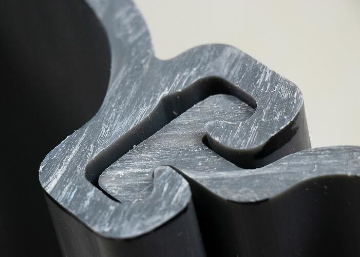 Vinyl màu xám PVC tấm đống 10MM Độ dày loại U với ép